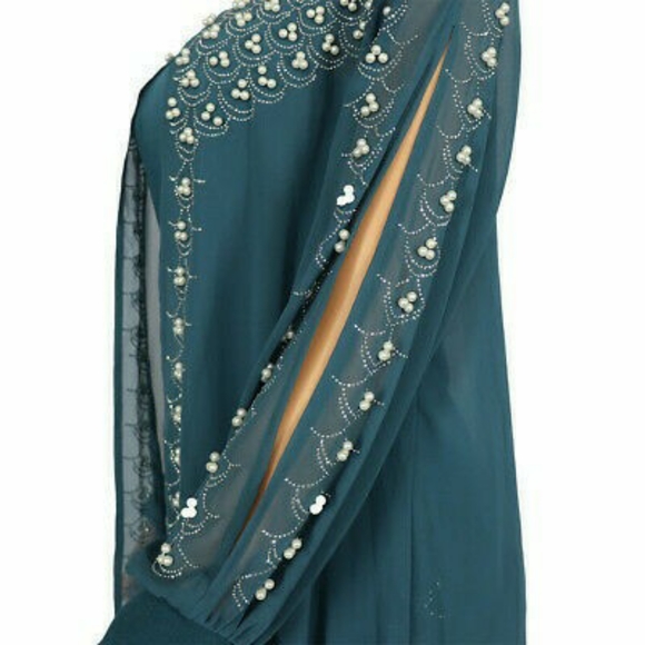 3pcs Elegant & Classy Women Pearl Rhinestones Long Sleeve Top,Vest &Pant - Picture 5 of 10